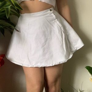American Apparel denim white skirt!